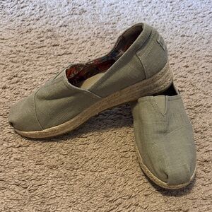 Skechers Women's Espadrille Slip-On in grayish/taupe Canvas
